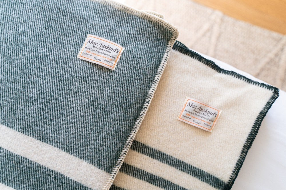 All-Canadian Striped Throw Blanket