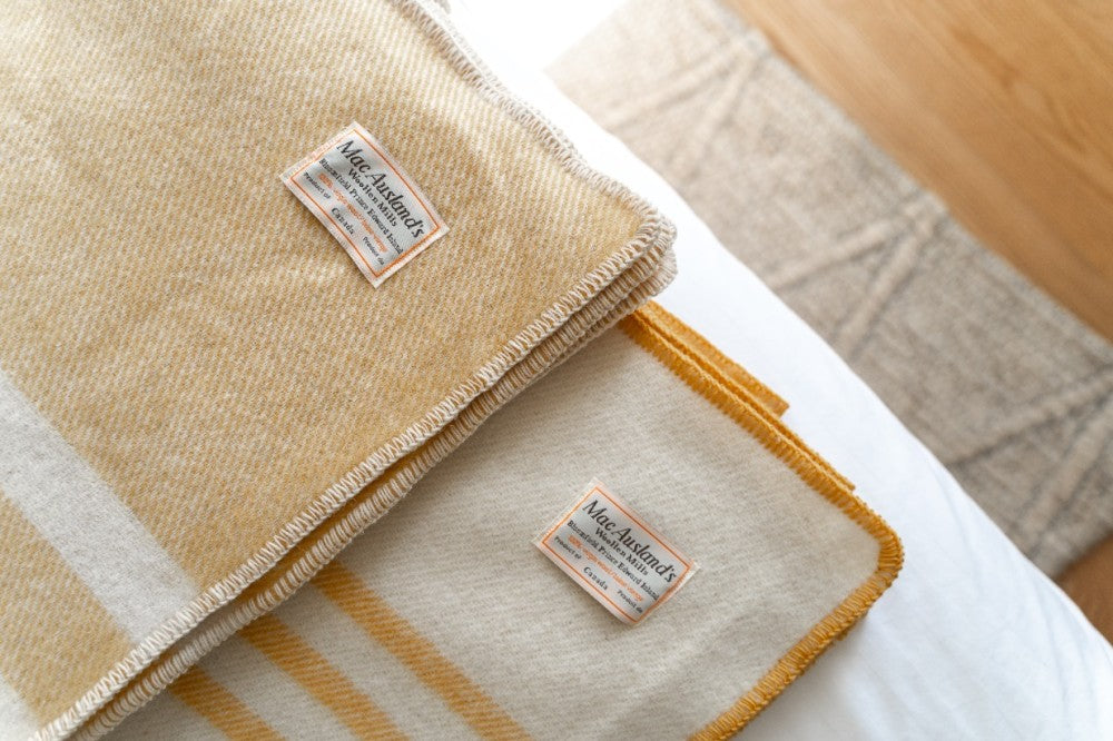 All-Canadian Striped Throw Blanket