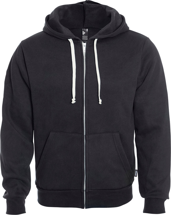 Unisex hooded full zip sweatshirt - Made in Canada