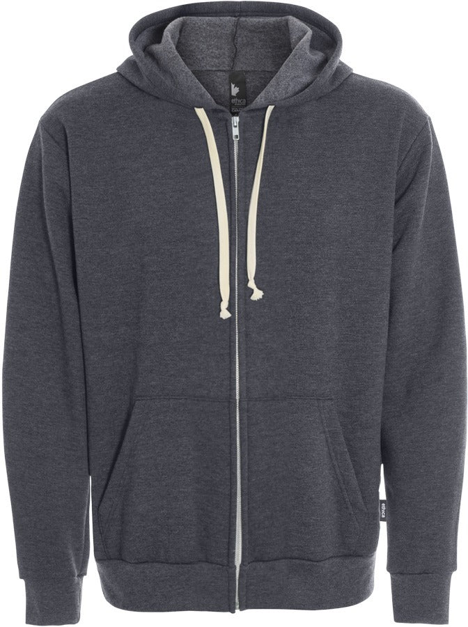 Unisex hooded full zip sweatshirt - Made in Canada