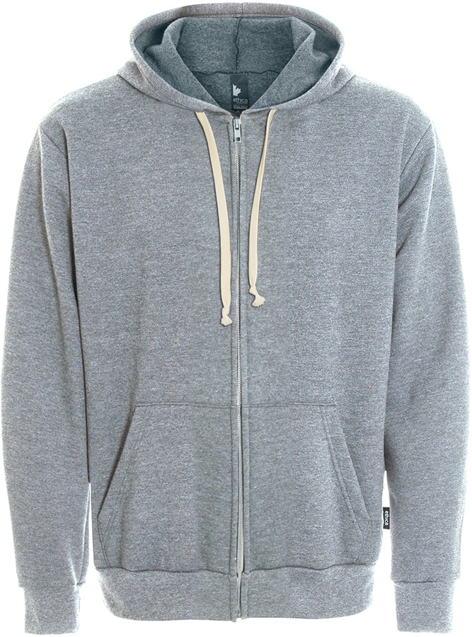 Unisex hooded full zip sweatshirt - Made in Canada