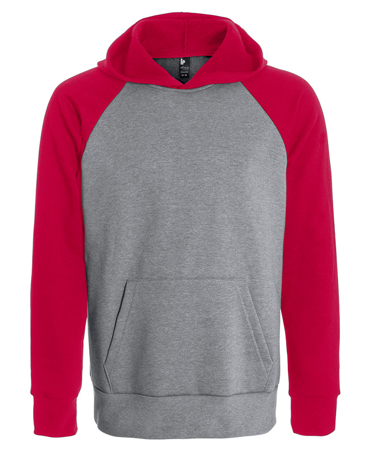 Unisex hooded and raglan sleeve sweatshirt - Made in Canada