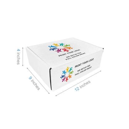 Custom Branded White Mailer Box (12 X 9 X 4")