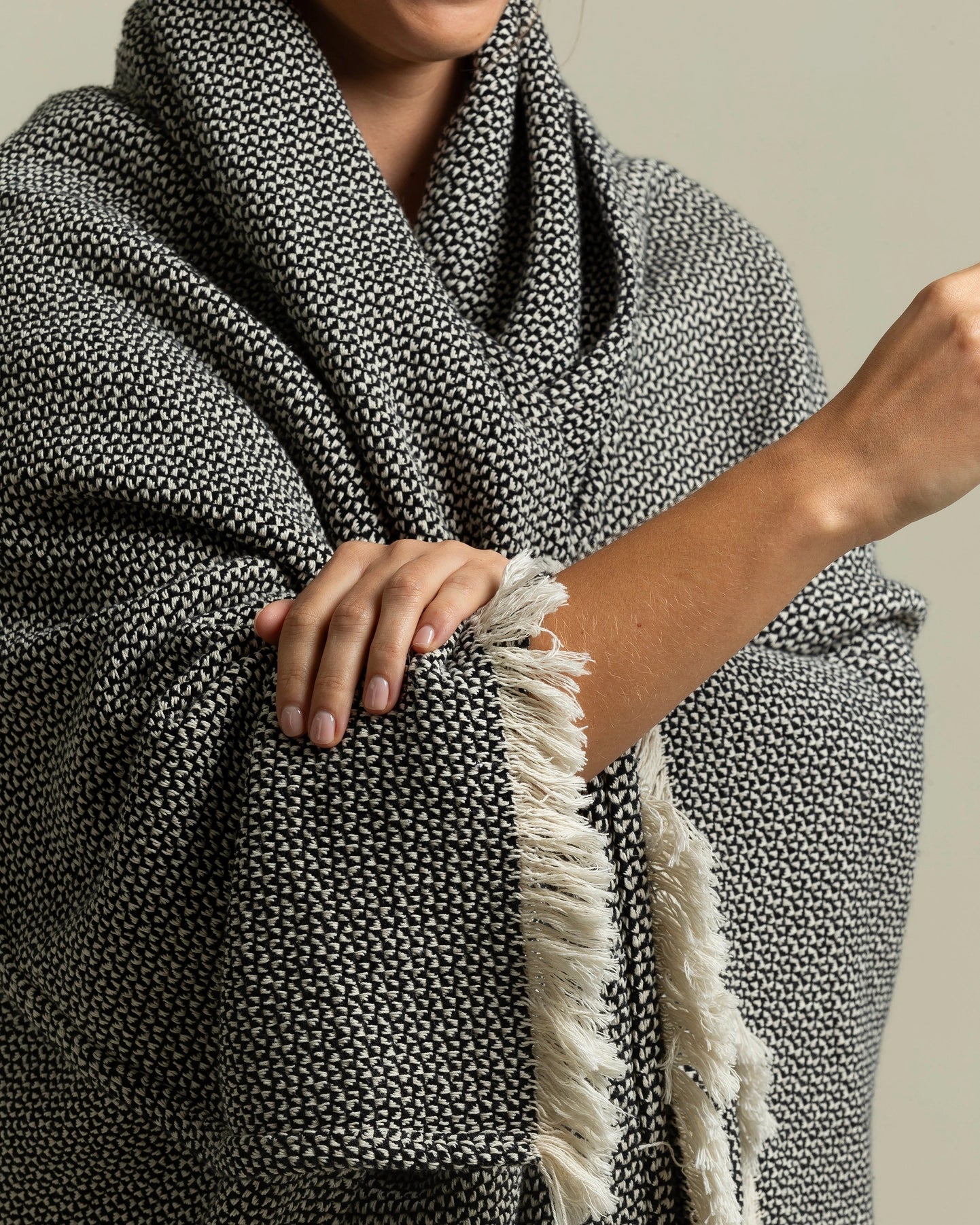 Stone Washed Cotton Throw Blanket