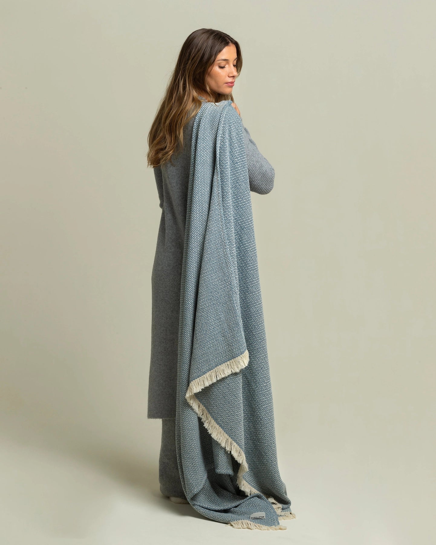 Stone Washed Cotton Throw Blanket