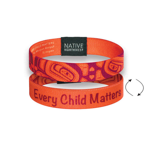 Indigenous Art Every Child Matters Reversible Wristband