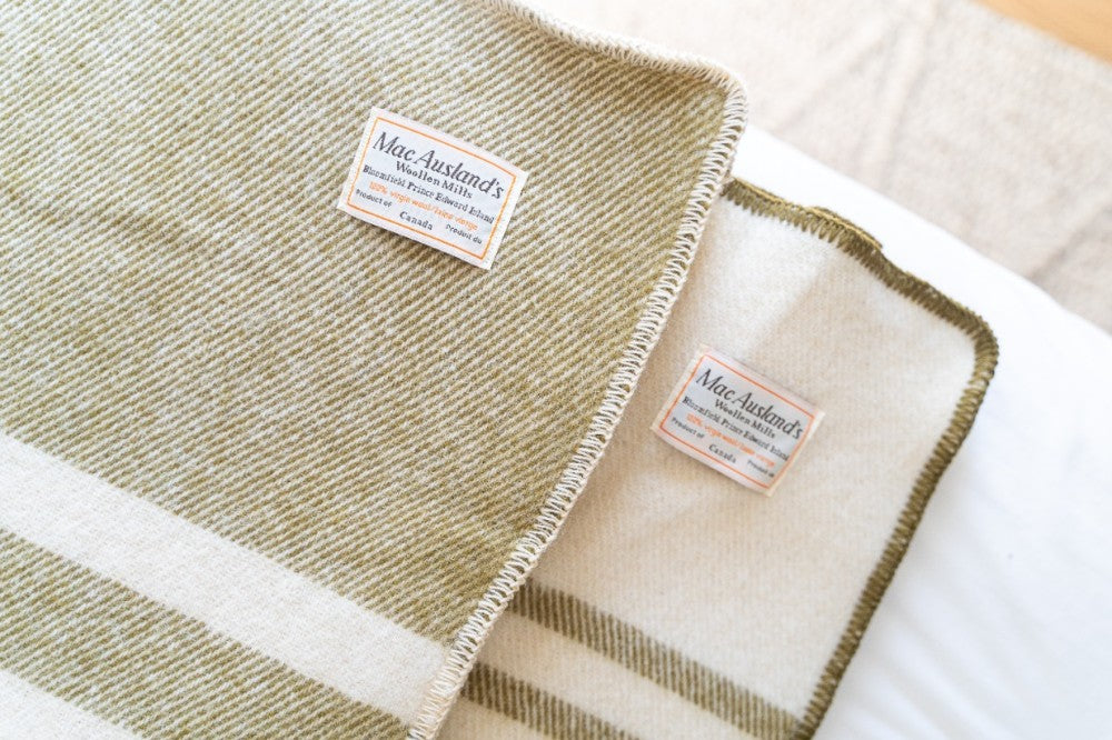 All-Canadian Striped Throw Blanket