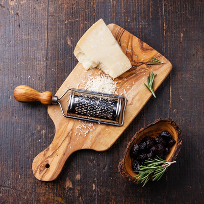 Olive Wood Paddle Chopping Cheese Board