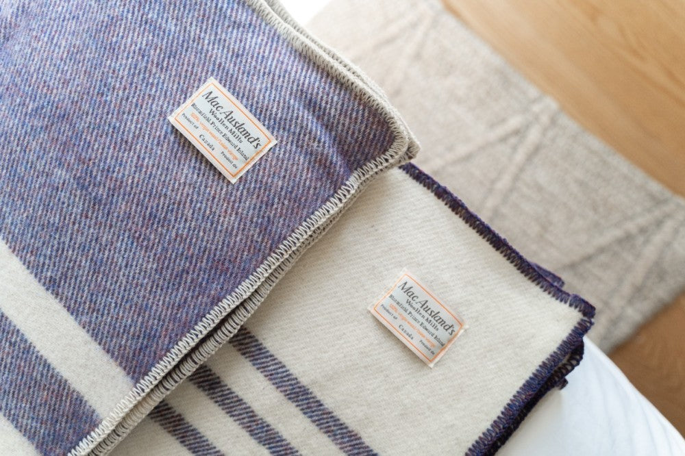 All-Canadian Striped Throw Blanket