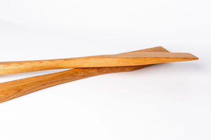 White Oak Wooden Spatula - Razor Style (One)