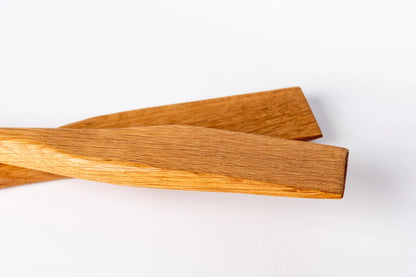 White Oak Wooden Spatula - Razor Style (One)