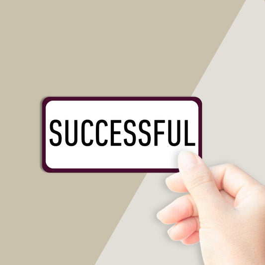 Successful Sticker - PleaseNotes - Stickers