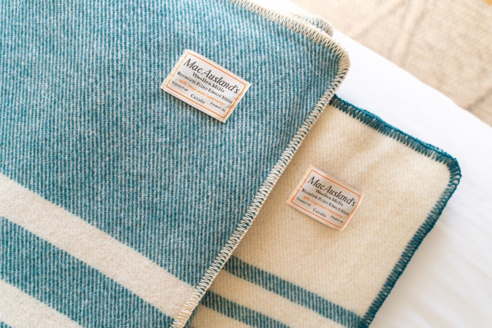 All-Canadian Striped Throw Blanket