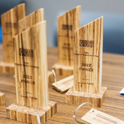 Carbon Negative Awards and Plaques made from Recycled Chopsticks