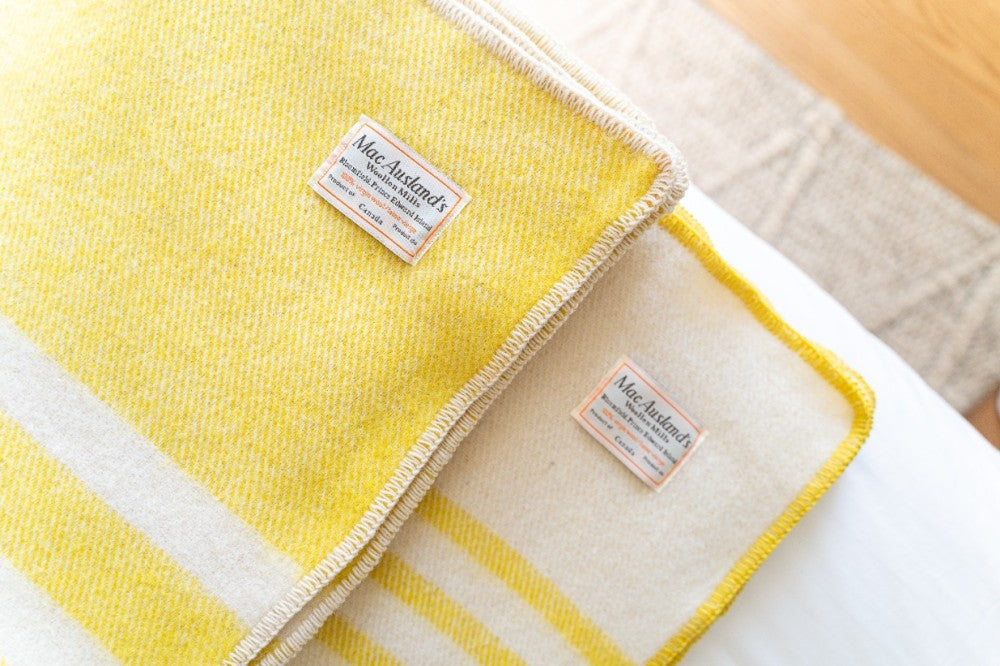 All-Canadian Striped Throw Blanket